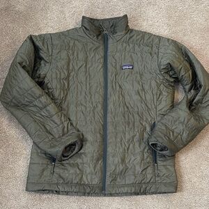 Mens Patagonia olive green Nano Puff Jacket size Large